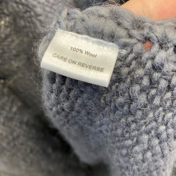 COPY - BILLY REID Gray Wool knitted Tunic Cardigan Sweater - Picture 3 of 9